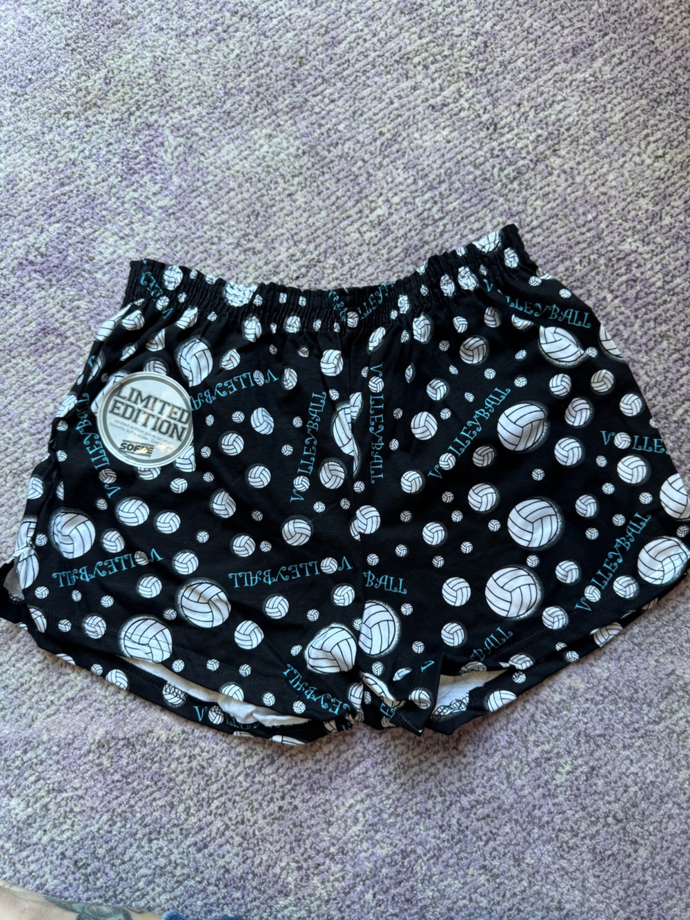 NEW Soffe Limited Edition Volleyball Shorts Black White Y2K Size Large